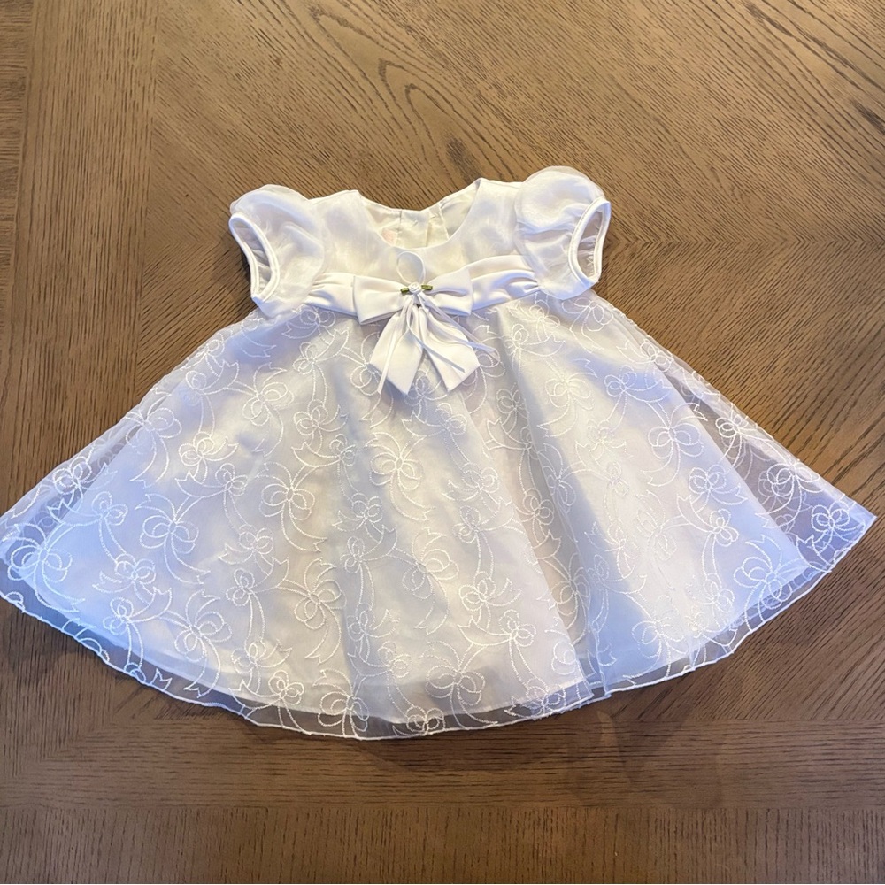 Bonnie Baby White Baptism Dress